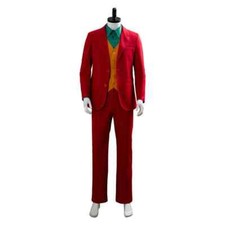 Adults Joker Cosplay Arthur Fleck Joaquin Phoenix Costume Coat Pants Fancy Dress