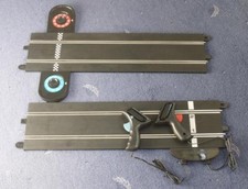 SCALEXTRIC LAP COUNTER & STRAIGHT TRACK, POWERBASE & HAND THROTTLES C8528 poor