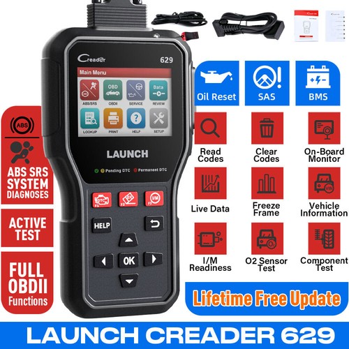 Launch cr629 obd2 scanner abs - cr629,