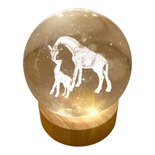 Crystal ball night light - 3d,
