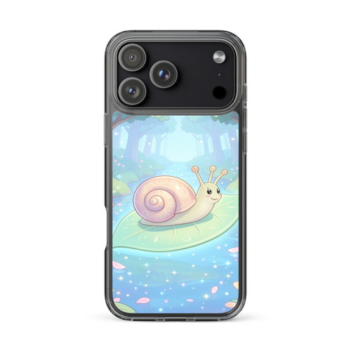 Curious baby snail glowing - curious,