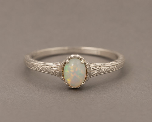 Vintage ethiopian opal - vintage, ring