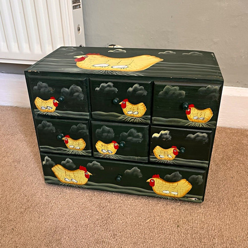 Wooden drawer storage box - 7-drawer,