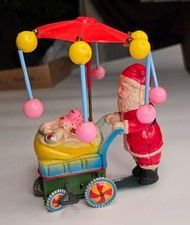 VTG Tin Litho Wind‑Up Santa