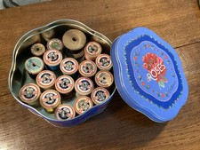 18 Wooden Cotton Reels With