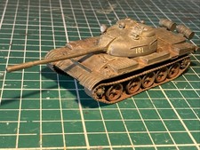 1/72 Scale T55 Tank ModelBuilt And Painted White Metal