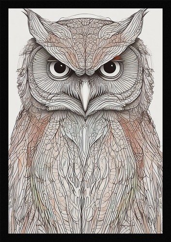 Epic owl framed wall - epic, art