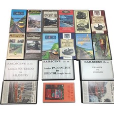 Vintage Railways Trams 18 VHS Tapes Job Lot  RailScene John Huntley Collection