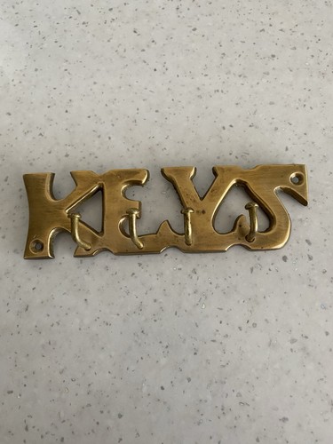 Brass key holder - brass,