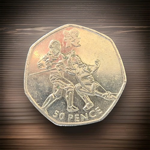 Rare fifty pence coin 2011 - rare,