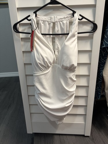Popilush white halter - white, bodysuit