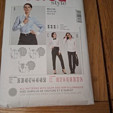 BURDA 7136 BLOUSE LADIES PLUS