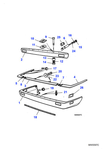Jaguar genuine bumper blade - jaguar,