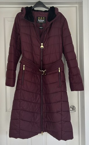 Barbour lineout coat burgundy - lineout,
