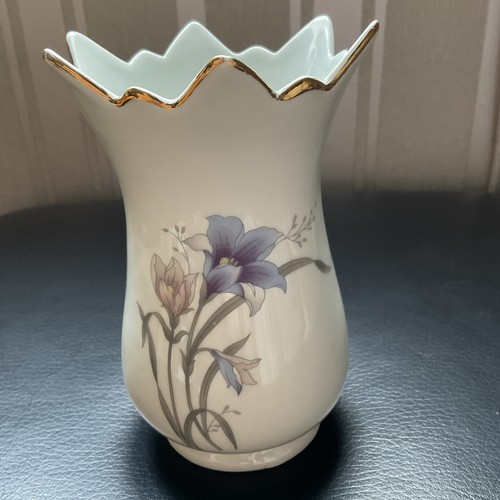 Vintage vase with blue and - vintage,