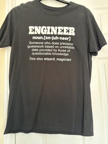 Funny shirt engineer large - engineer,