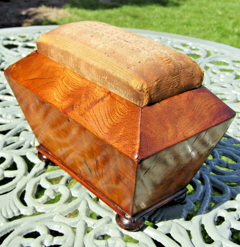 Antique mahogany sarcophagus - mahogany,
