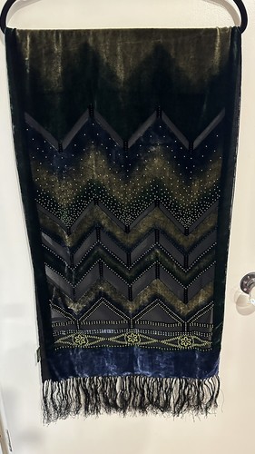 Silk devore beaded tassels - 4,