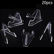 20X Clear Acrylic Plastic Display Stand Easel For Capsules Coin Pocket Watch