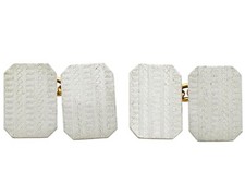 Cufflinks in Platinum and 18Carat Yellow Gold Vintage Circa 1940