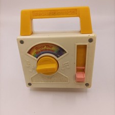 Vintage fisher price toy over the rainbow music tv (1981) (03)