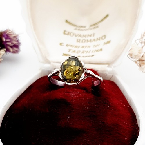 Vintage green baltic amber - vintage,