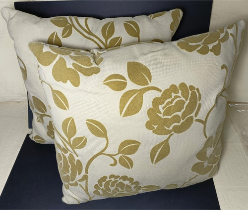 Pair handmade floral cushion - floral,