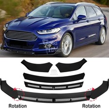 Glossy Black Front Bumper Splitter Spoiler Lip Body Kit For Ford Mondeo MK3