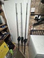 3x Greys Prodigy Sx 12ft 2.75 Tc With Sonik AJ-47 Carbon Edition Reels 10000
