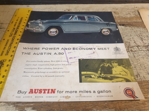 1957 austin a50 saloon - austin,