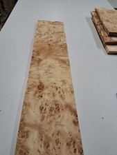 Poplar Burr Veneer - 1 NATURAL WOOD Sheet - 790mm x 180mm