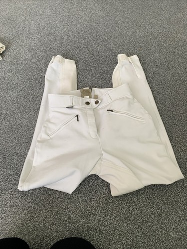 White full suede seat - seat, breeches
