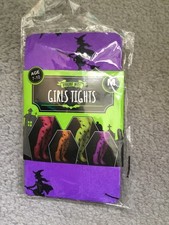 Girls Halloween Tights Purple