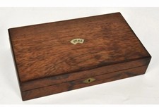 Antique rosewood poker box - antique,