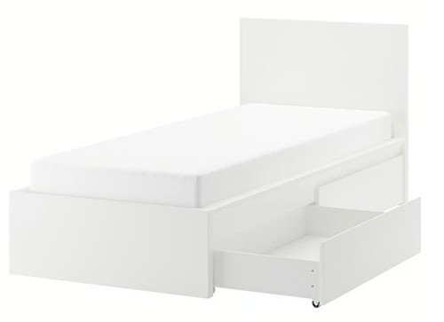 Ikea single bed - frame, and