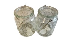 Clear Crackle Glass Tea Light/