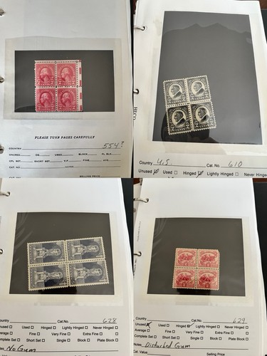 Dealer stock book mint us - dealer, of