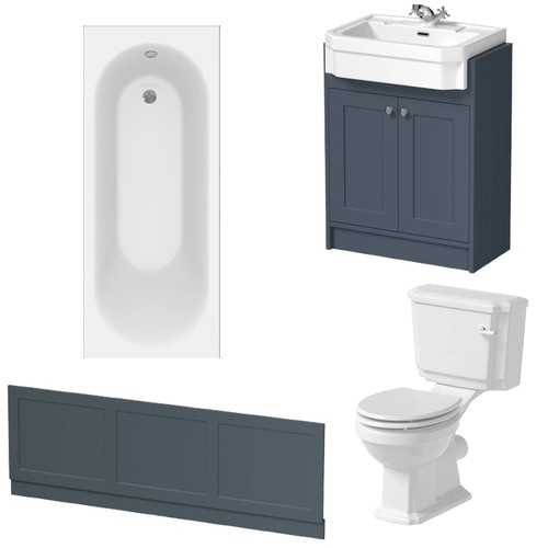 Bathroom suite 1700mm - 1700mm, single
