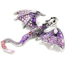 Dragon brooch with - dragon,