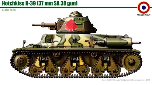 Ww2 french hotchkiss - ww2,