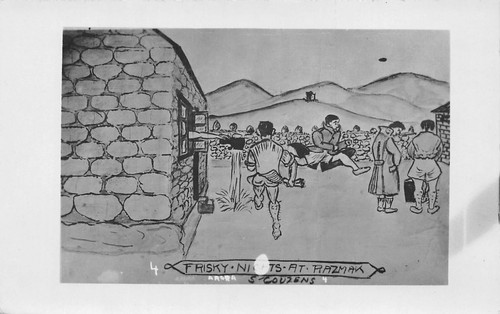 Postcard comic military - ,