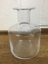 Bottle Shaped Table Top Clear Glass Bud Vase