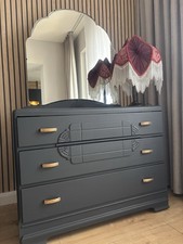 Vintage oak dressing table - vintage,
