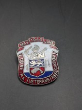 WW2 ERA 1940 DUNKIRK VETERANS ASSOCIATION PIN BADGE - WORLD WAR II ENAMEL 