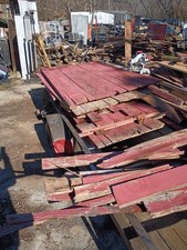 Reclaimed Red painted barnwood