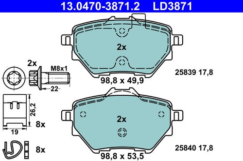 Ate 0470 3871 - ate, pad