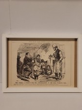 Framed 1859 antique punch - framed,