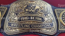NEW SMACKDOWN TAG TEAM REPLICA HEAVYWEIGHT CHAMPIONSHIP BELT 2MM BRASS ADULT