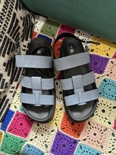 Next Blue Platform Footbed Gladiator Sandals Size UK 6.5 EU 40