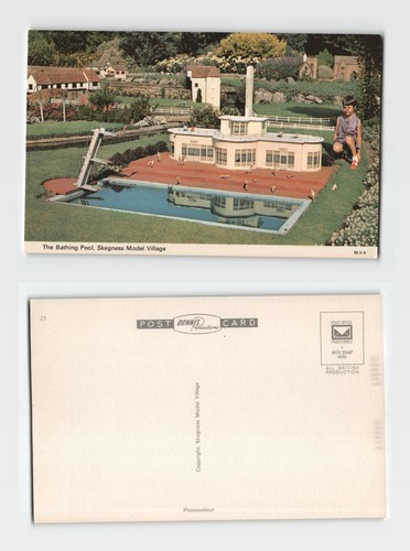 Postcard the bathing pool - postcard,